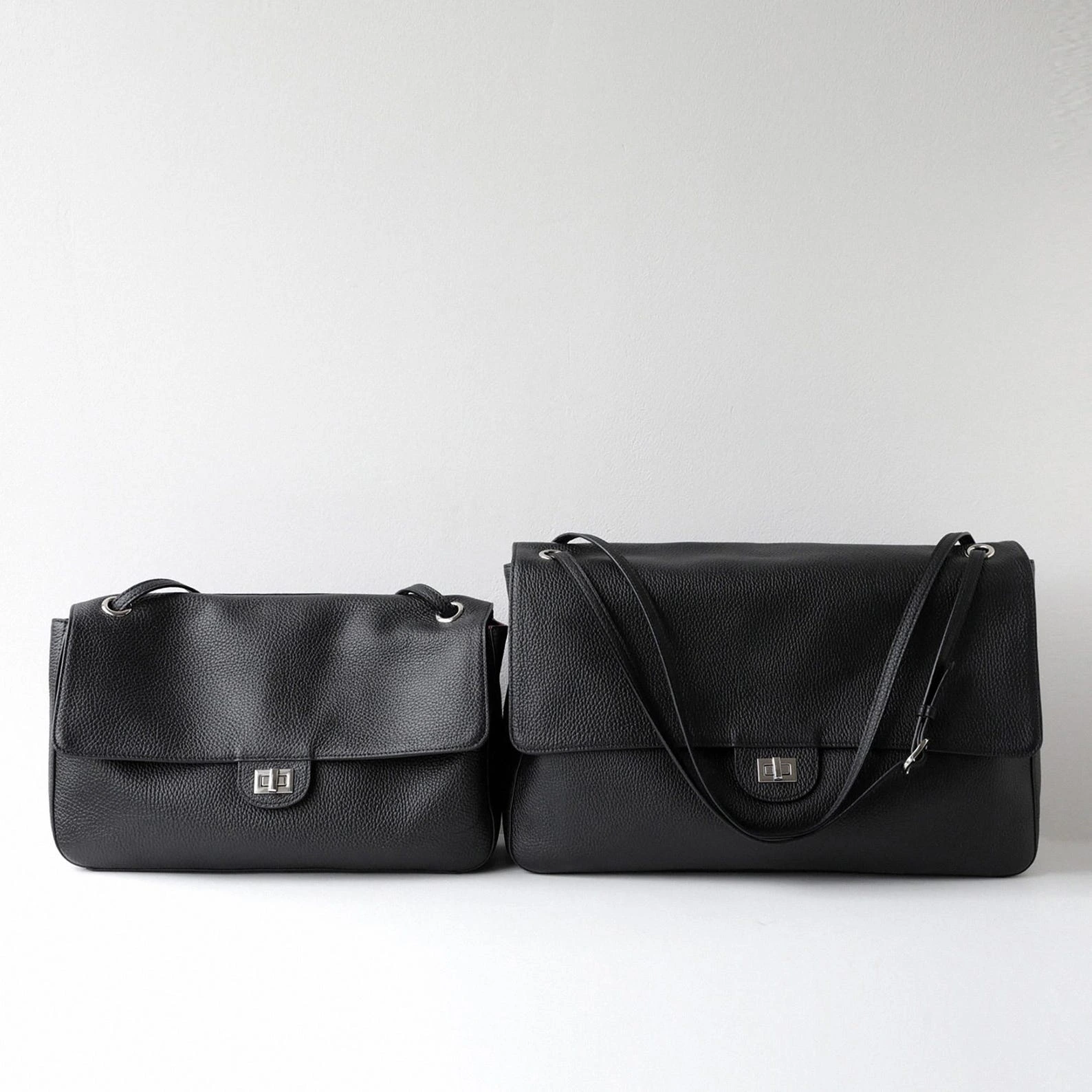 Genuine Leather Shoulder Bags, Soft Cow Leather Tote Bag, Slouchy Leather Handbags - Image 6