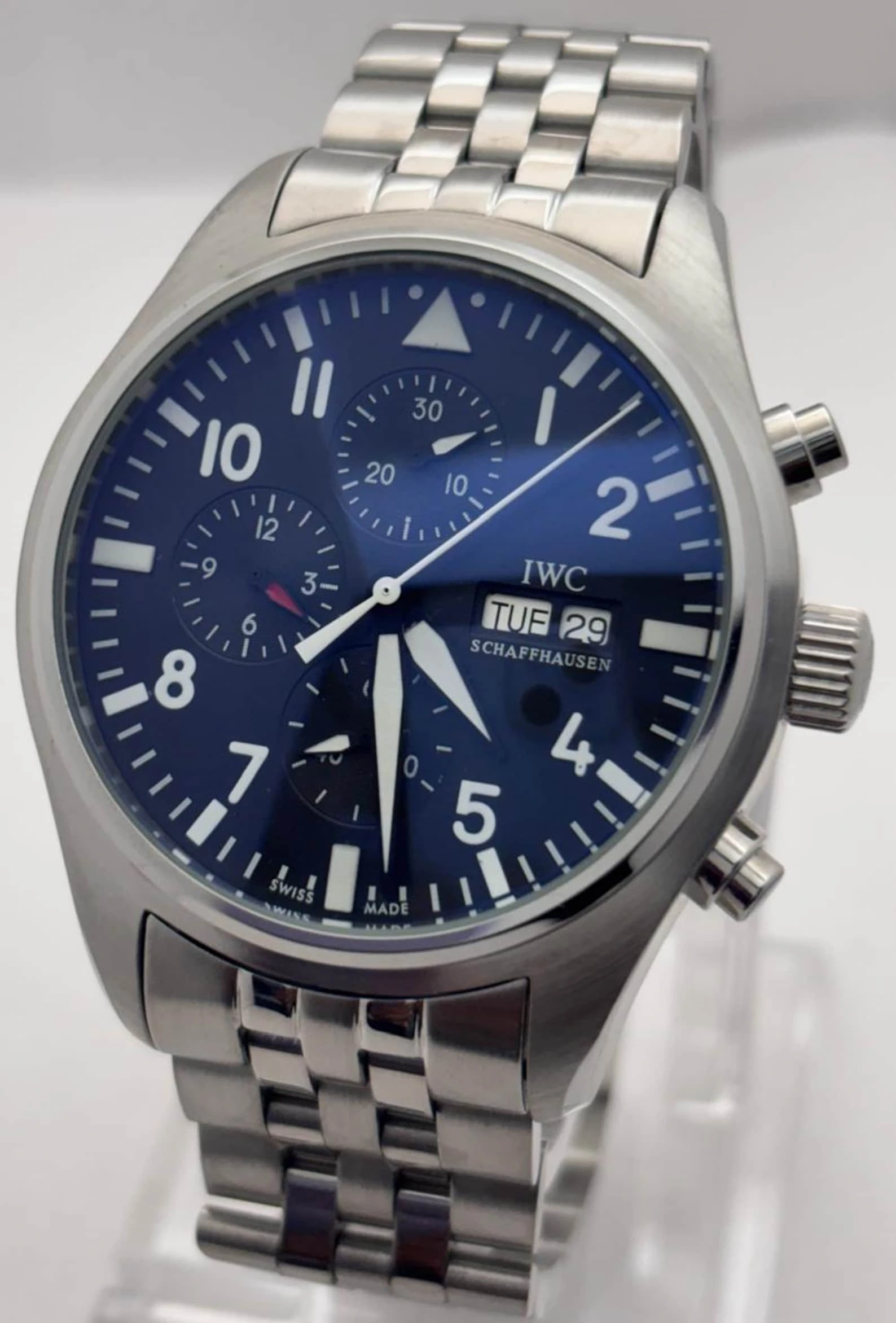 Luxury Automatic Black Dial Chronograph Men's Wrist Watch - Image 6