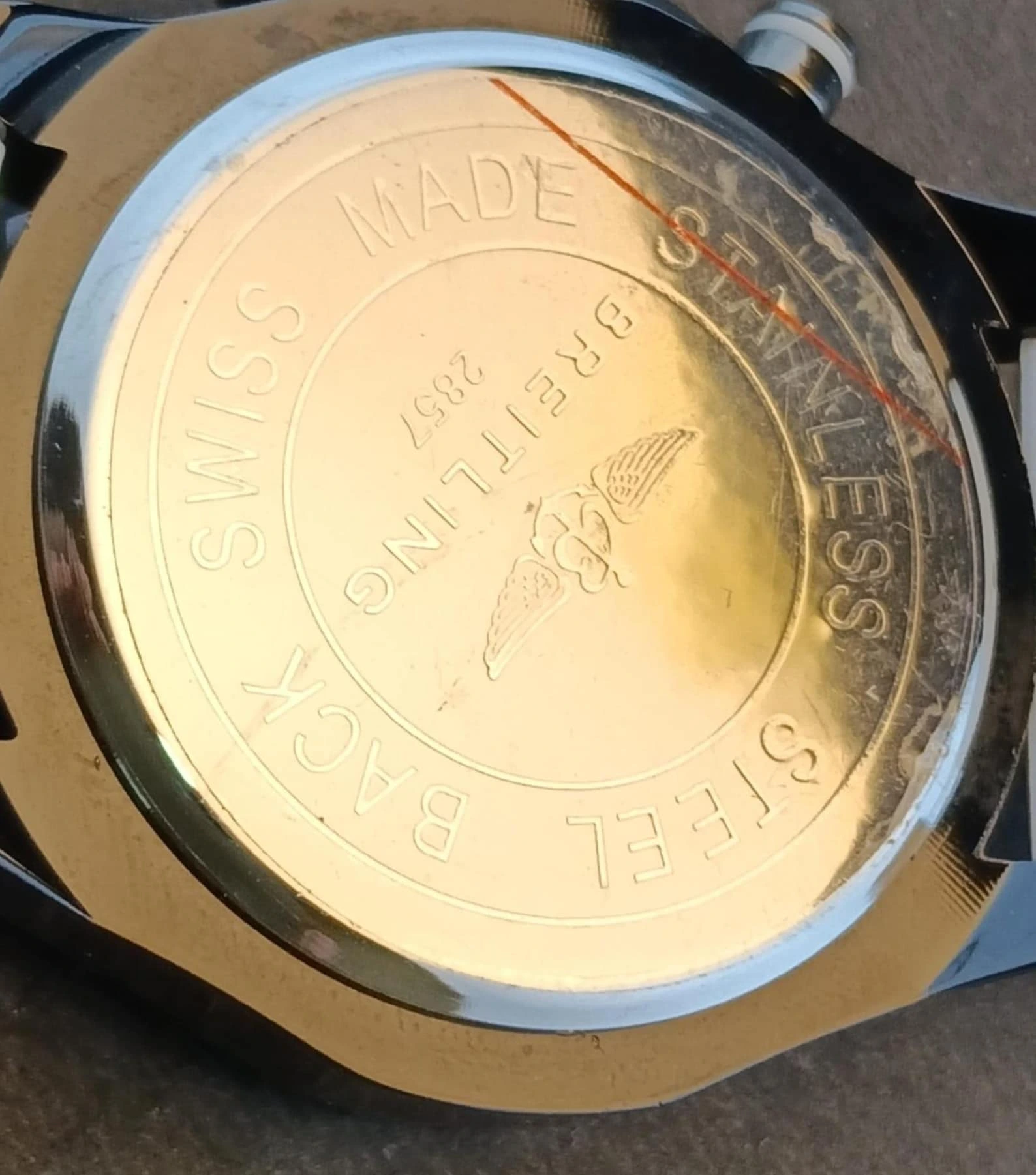 Vintage Breitling Endurance Black Dial Date Rotating Bezel Stainless Steel Case Working Men's Wristwatch - Image 8