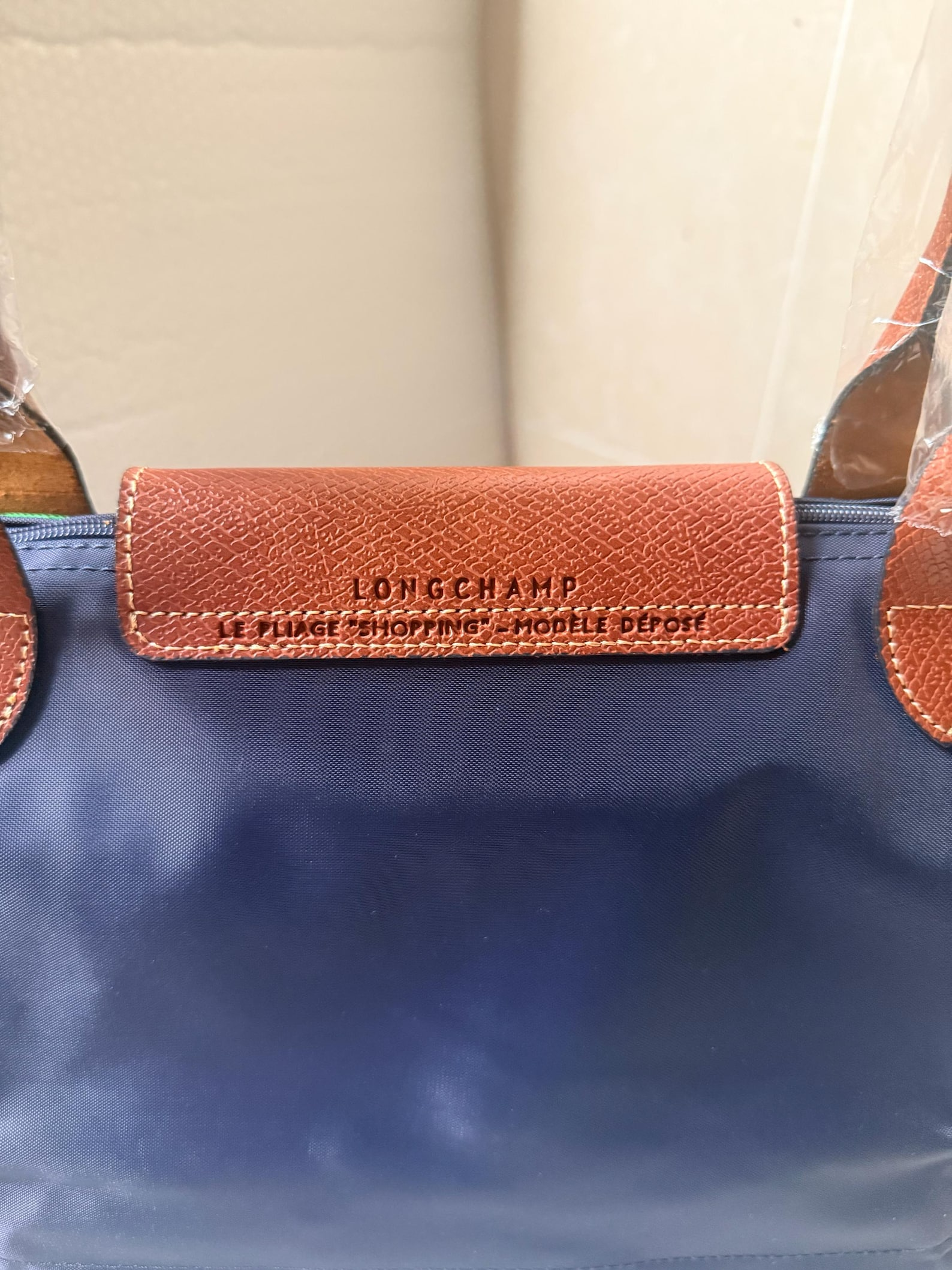 Longchamp Nylon Tote Bag | Foldable Everyday Purse, Leather Trim - Image 2